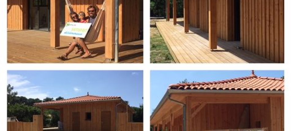 Construction maison de vacances en bois médoc océan à Montalivet Les Bains 