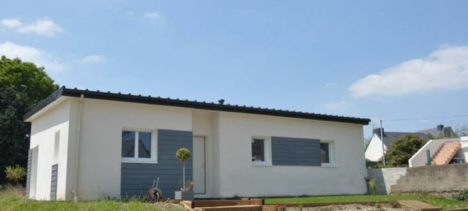 Construction d’une maison à toit plat sur Hennebont 