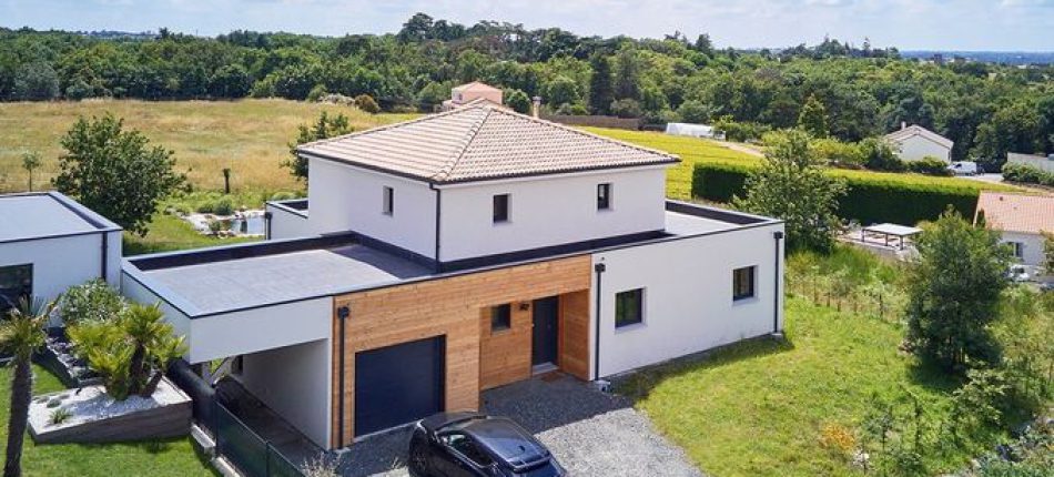 Construction maison contemporaine à étage à Divatte sur Loire (44450) 