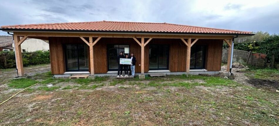 Réalisation d’une Maison de plain-pied Natilia ossature bois dans le Médoc 