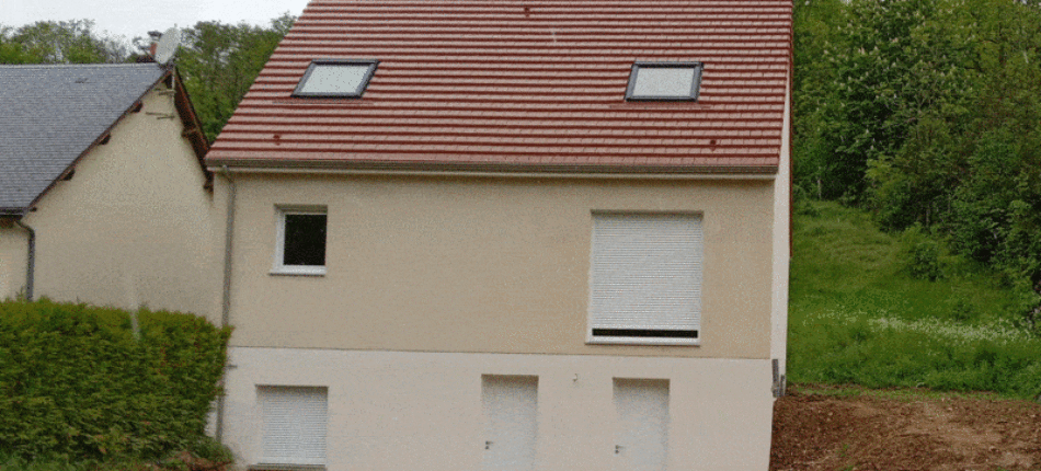 La maison environnementale ossature bois Natilia à Pierres 