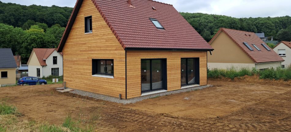 Réception d’une maison ossature bois modèle Natiban à Saint-Pierre-en-Val (76) – Natilia Rouen 
