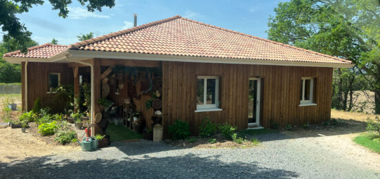 Construction d’une maison ossature bois Natiban à Làa-Mondrans (64)