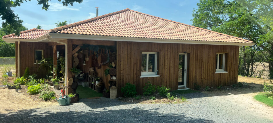Construction d’une maison ossature bois Natiban à Làa-Mondrans (64) 