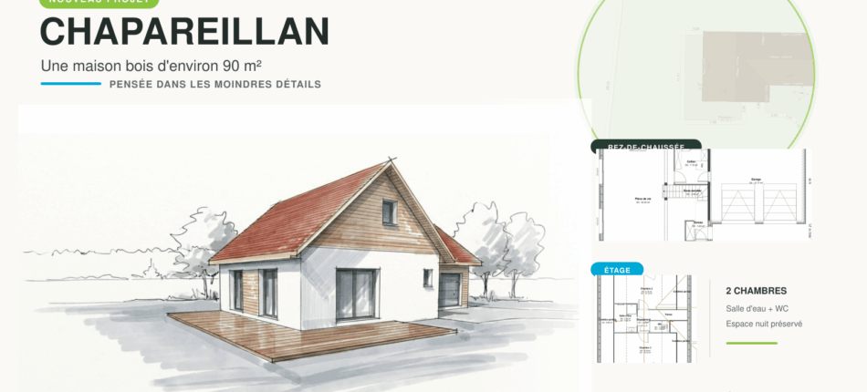 Nouveau projet à Chapareillan : une maison ossature bois de 90 m² pensée pour le quotidien 
