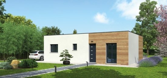 Plan de maison Surface terrain 92 m2 - 5 pièces - 4  chambres -  sans garage 