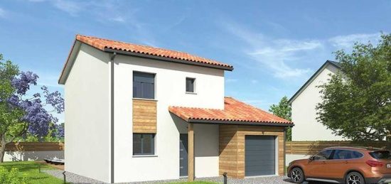 Plan de maison Surface terrain 81 m2 - 4 pièces - 3  chambres -  avec garage 