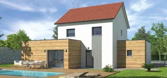 Plan de maison Surface terrain 130 m2 - 5 pièces - 4  chambres -  avec garage 