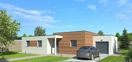 Plan de maison Surface terrain 109 m2 - 5 pièces - 4  chambres -  avec garage 