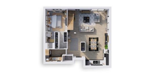 Plan de maison Surface terrain 116 m2 - 5 pièces - 4  chambres -  sans garage 