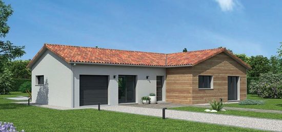 Plan de maison Surface terrain 90 m2 - 4 pièces - 3  chambres -  sans garage 